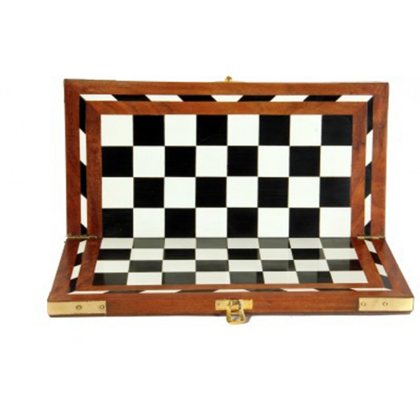 AVM 12" Acrylic Folding Chess Board without Coins